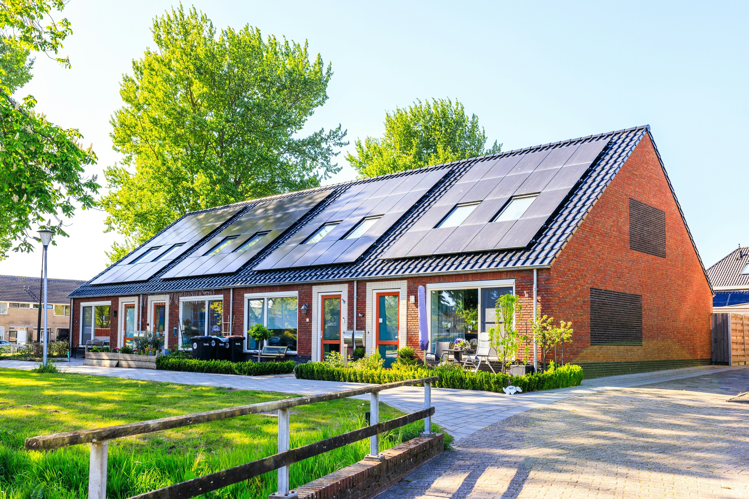 Panneaux photovoltaïques sur une maison