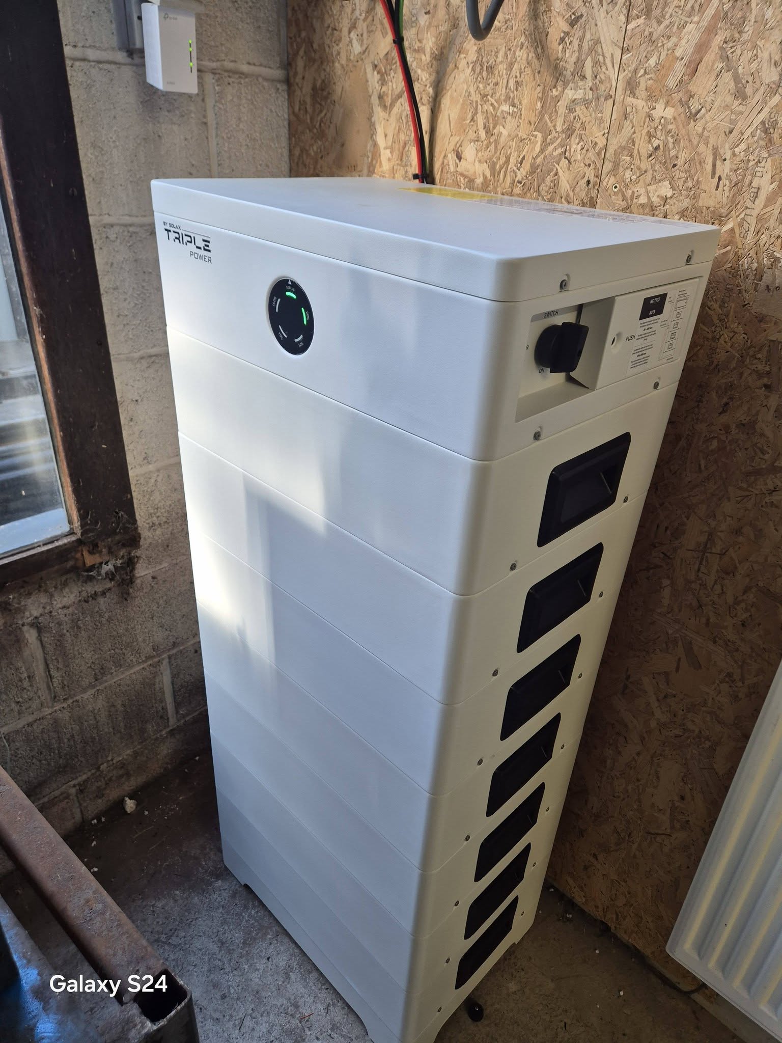 Batterie domestique installée